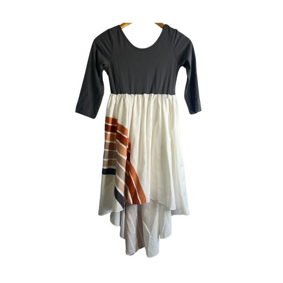 Oopsie Daisy NWT Hi Low Rainbow Swirl Boho Dress Girls Size 10 - Picture 1 of 15